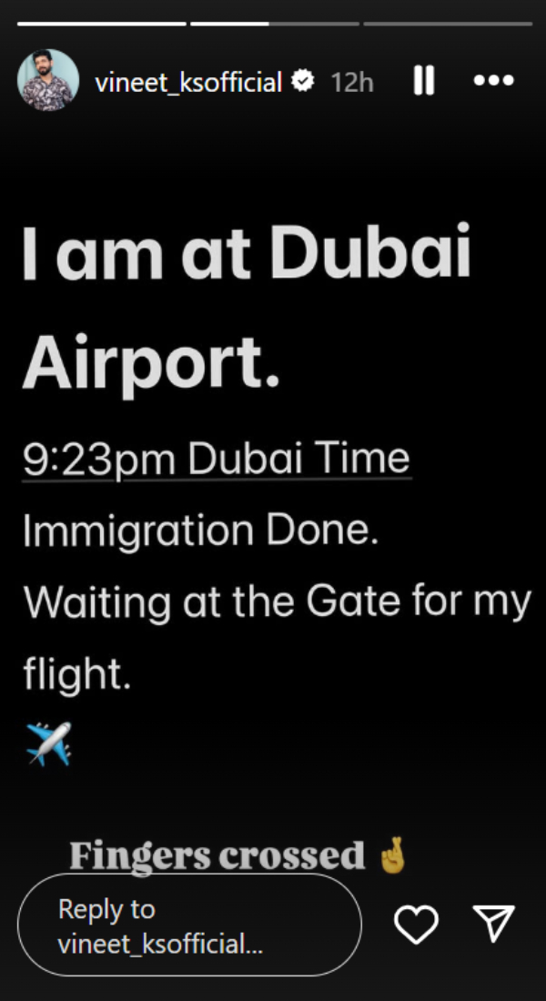 Vineet Kumar Singhs Travel Challenges In Dubai