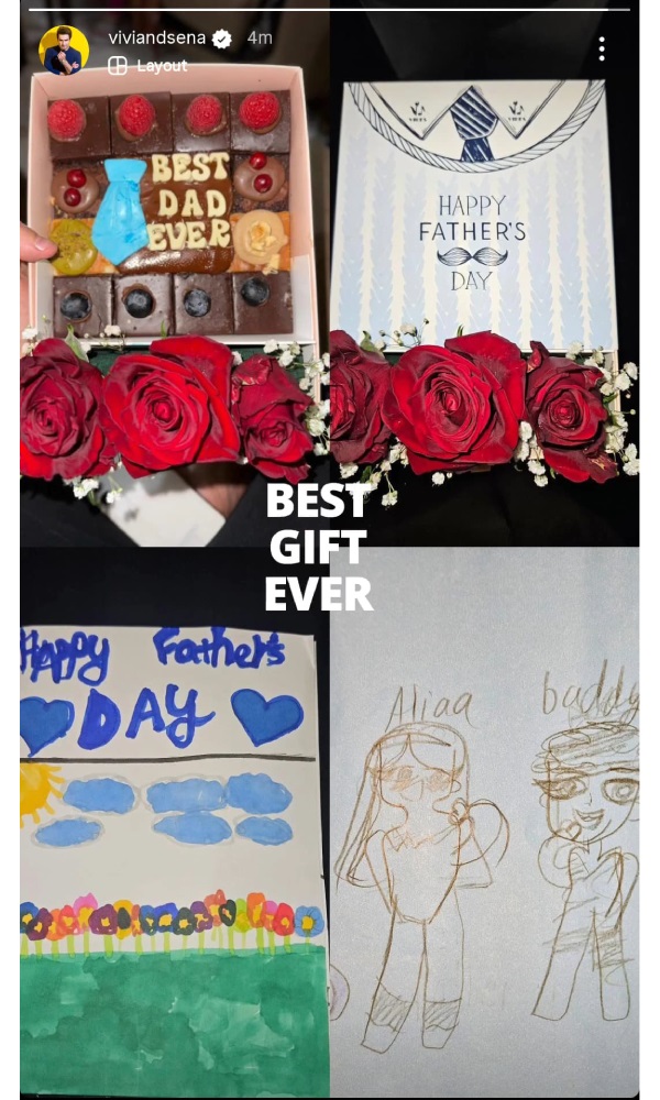 Vivian Dsena gets 'Best Gift Ever' on Father’s Day - Filmibeat