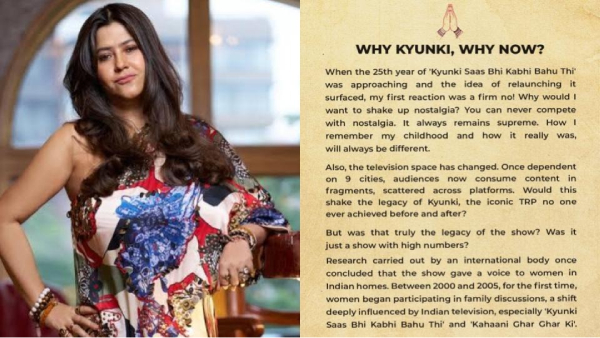 Ekta Kapoor Pens An Emotional Open Letter