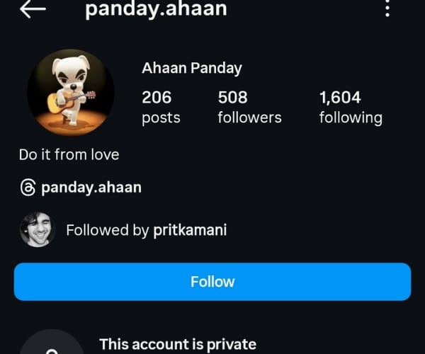 Ahaan Panday Ahaan Panday