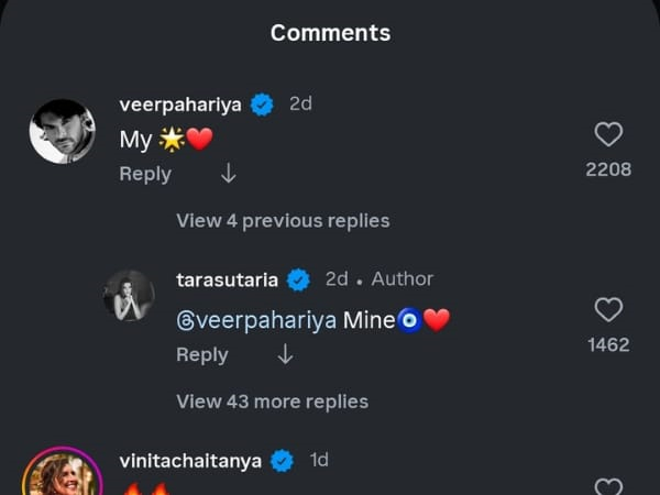 Tara Sutaria Instagram