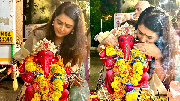 Before Visarjan Madhurima Tuli Leaned In To Whisper