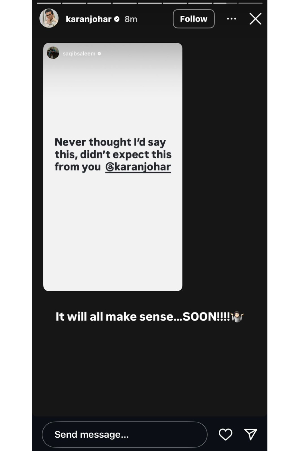 Is Karan Johar At The Centre Of A Slow-Burn Celebrity