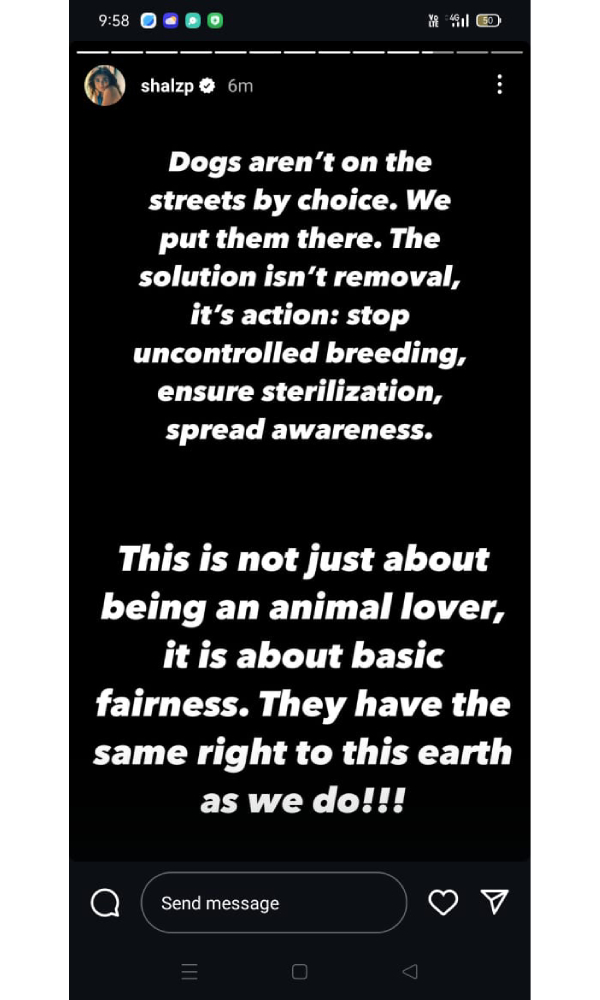 Shalini Pandey Speaks Out for Stray Dogs