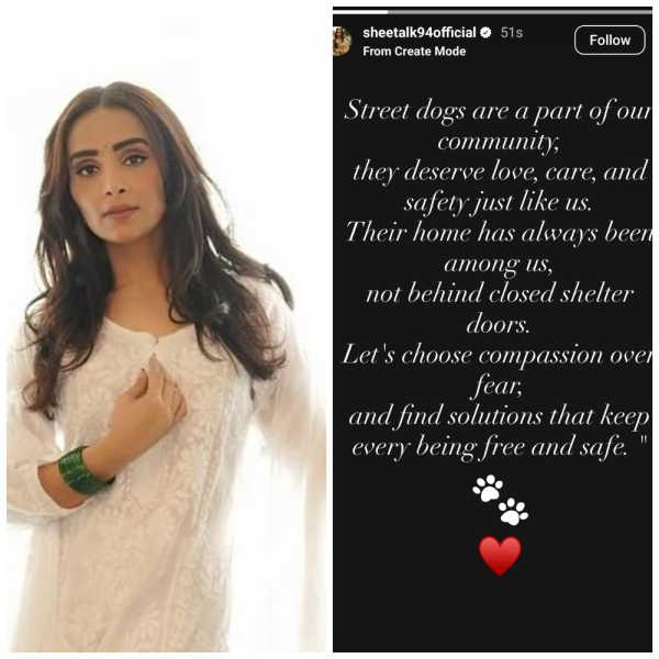 Taali Fame Sheetal Kale Raises Her Voice For Street Dogs