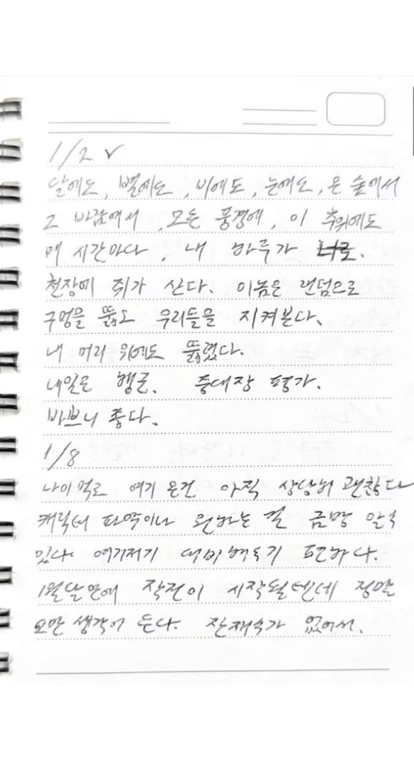 Kim Soo Hyun Handwritten Love Letters From Military Days