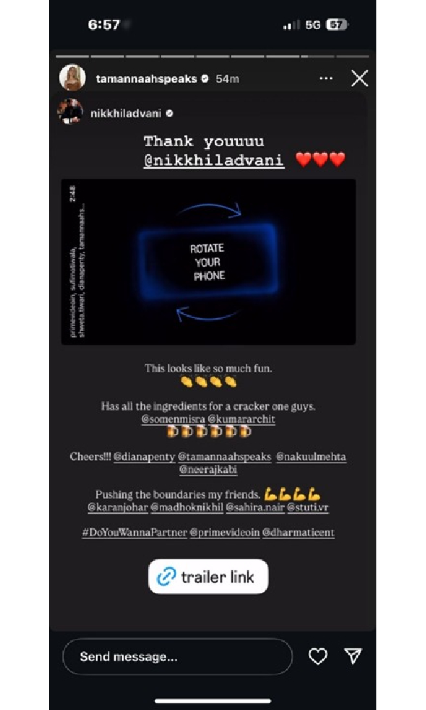 Do you Wanna Partner Mrunal Thakur Rasha Thadani Palak