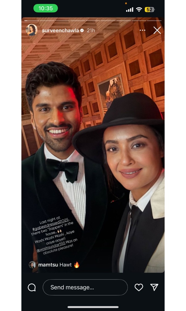 Indian Cricketer Washington Sundar As He Meets Surveen