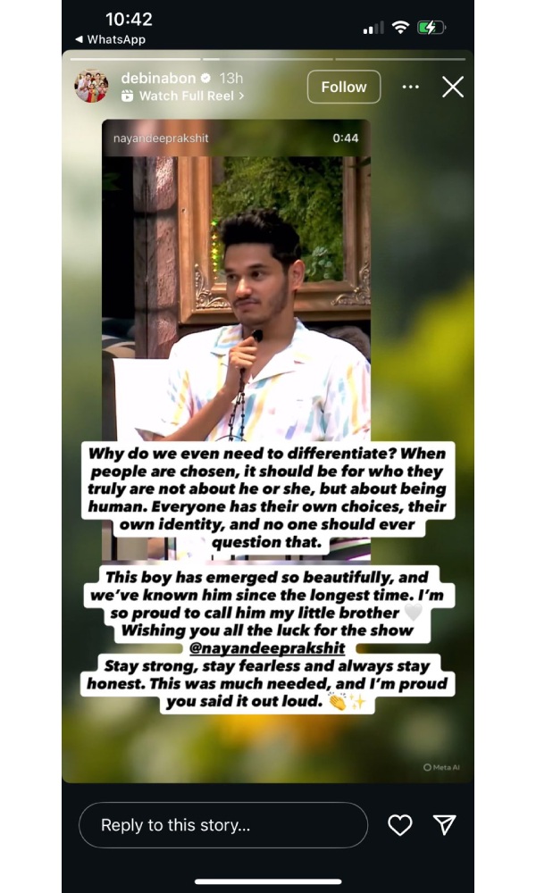 Debina Bonnerjee Extends Heartfelt Support to Nayandeep