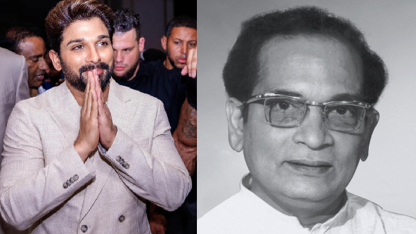 Allu Arjun Remembering His Grandfather