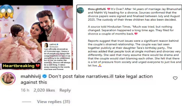 Mahhi Vij Reacts To Divorce Rumors With Jay Bhanushali