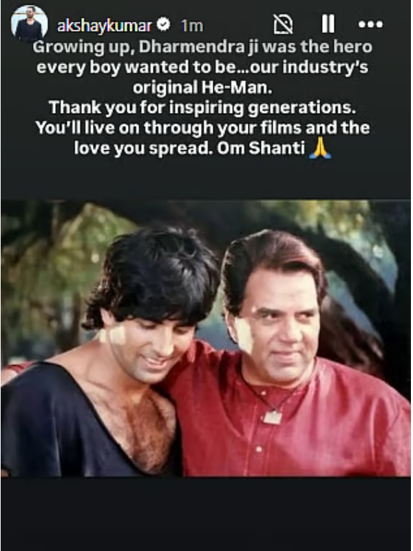 Dharmendra Passes Away A Tribute From Bollywood
