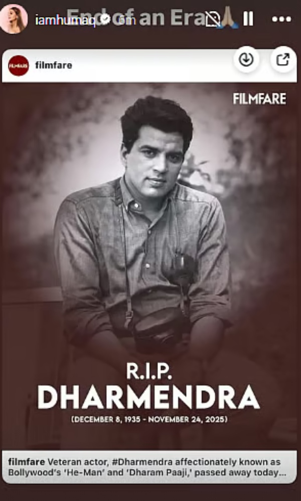 Dharmendra Passes Away A Tribute From Bollywood