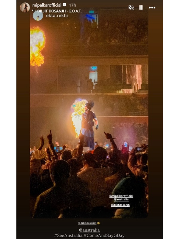 Indian Stars Groove to Diljit Dosanjh In Melbourne Indian Stars Groove to Diljit Dosanjh In Melbourne