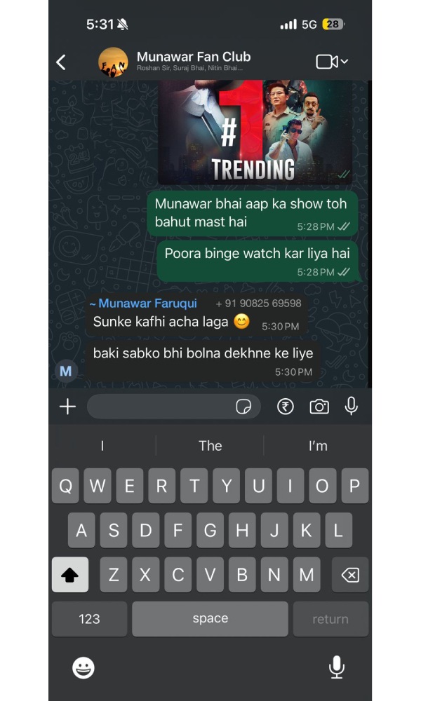 Did Munawar Faruqui s Number Just Get Leaked