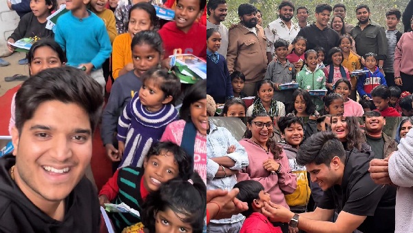 Mridul Tiwari Spends A Day With Children