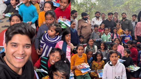 Mridul Tiwari Spends A Day With Children