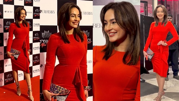 Seerat Kapoor Stuns In Red Bodycon Dress