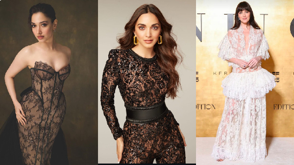 TOP 5 Celebrities amp amp Their Lace-Outfit Affairs