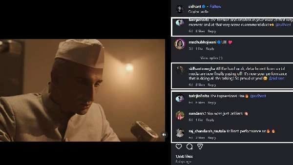 Film Industry amp amp Netizens Alike Applaud Sidhant s Portrayal