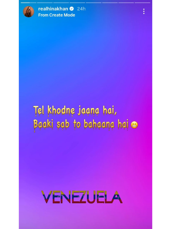 Hina Khan Reacts To The Current Global Row Between The US