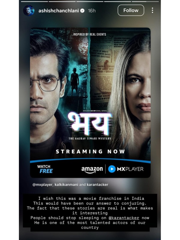 Ashish Chanchlani Hails Bhay Actor s Powerful Performance