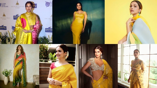 Vasant Panchami Special Bollywood Actresses Draped