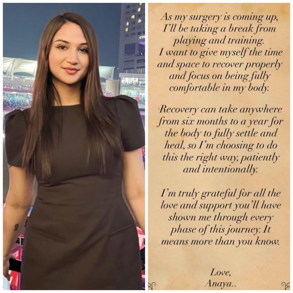 Anaya Bangar Announces Career Break