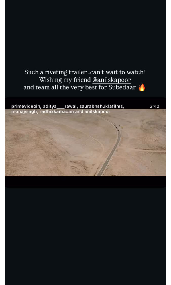 Venkatesh Daggubati Praises Megastar Anil Kapoor s Subedaar