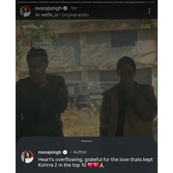 ओटीटी पर कोहर्रा सीज़न 2, मोना सिंह ने सीरीज़ के चलन पर प्रतिक्रिया दी