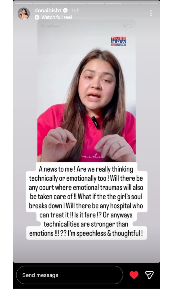 Actress Donal Bisht Says What If the Girl s Soul Breaks