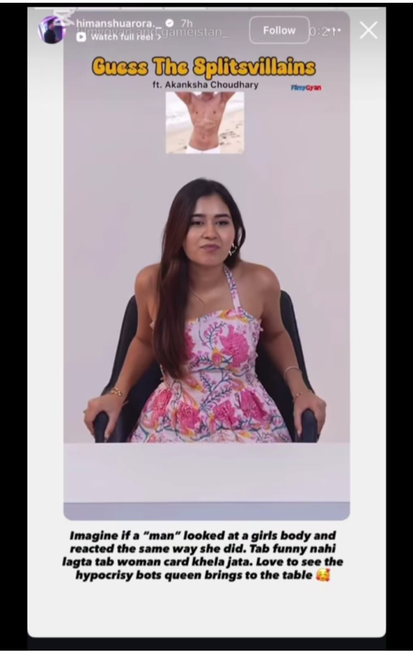 MTV Splitsvilla 16 Himanshu Arora Slams Akanksha MTV Splitsvilla 16 Himanshu Arora Slams Akanksha