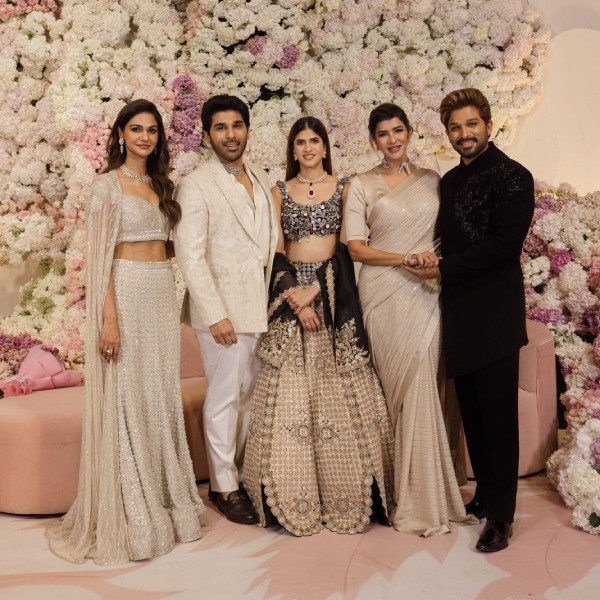 अल्लू सिरीश-नयनिका रेड्डी प्री-वेडिंग रिसेप्शन तस्वीरें