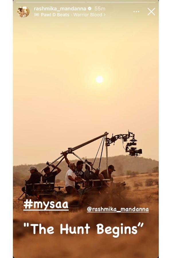 Rashmika Mandanna Resumes Mysaa Shoot After Wedding