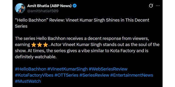 Hello Bachhon On OTT Netflix s Series Wins Hearts Hello Bachhon On OTT Netflix s Series Wins Hearts