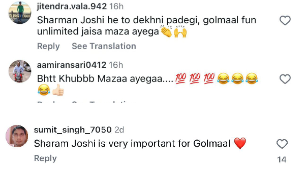 Fans Celebrate as Sharman Joshi Gears