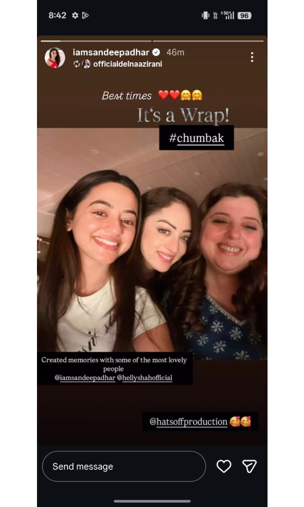 Sandeepa Dhar Wraps Shoot For Chumbak