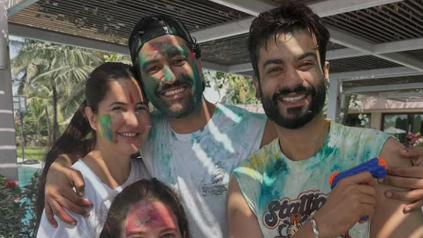 कैटरीना और विक्की ने विहान के जन्म के बाद पहली होली मनाई