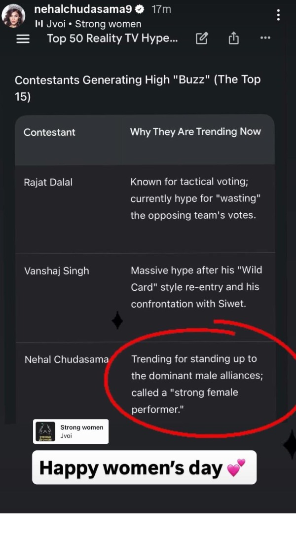 Women s Day Nehal Trends Among Top 15 Contestants Of The 50 Women s Day Nehal Trends Among Top 15 Contestants Of The 50