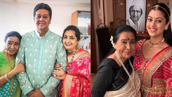 Asha Bhosle Last Pic With Family Asha Bhosle Last Pic With Family