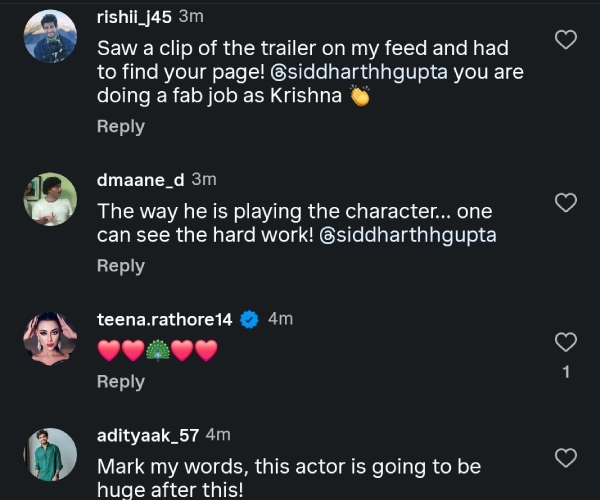 Krishnavataram Trailer Siddharth Gupta Wins Netizens Heart