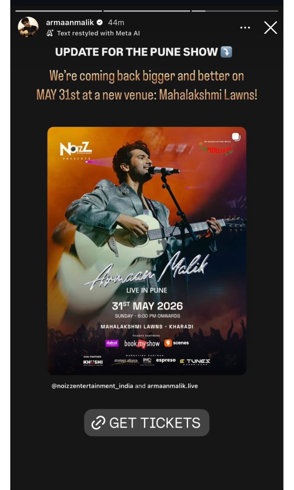 Armaan Malik s Pune Show Promises An Even Bigger Experience