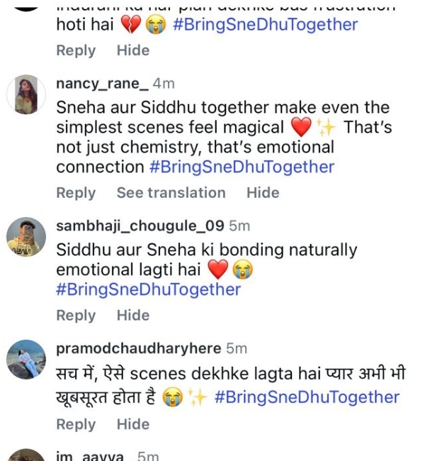 Ganga Mai Ki Betiyan Fans Trend Against SneDhu Separation Ganga Mai Ki Betiyan Fans Trend Against SneDhu Separation