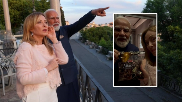 Narendra Modi Giorgia Meloni Viral Video