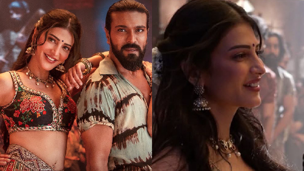 Peddi Shruti Haasan Owns Hellallallo With Ram Charan