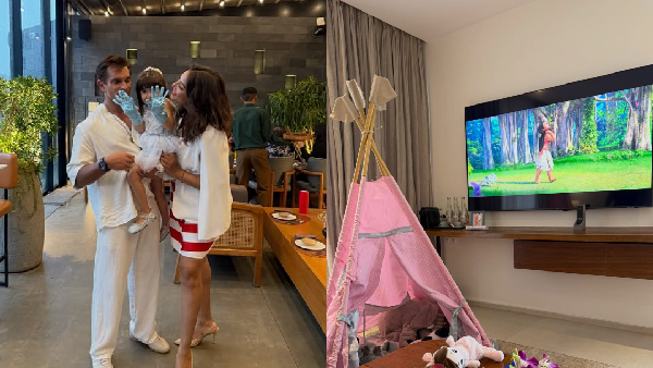 Bipasha Basu s Daughter Devi Watches Moana