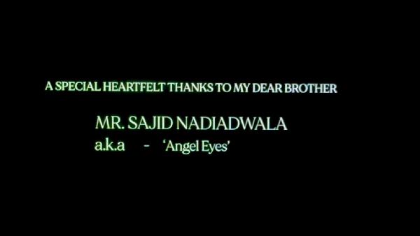 Sajid Nadiadwala Receives A Special Mention As Angel Eyes