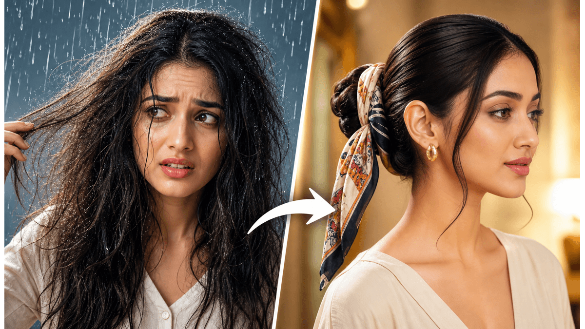 Slick Bun Hairstyle: How Bollywood Stars Beat Mumbai Monsoon Humidity In 2026 Slick Bun Hairstyle: How Bollywood Stars Beat Mumbai Monsoon Humidity In 2026