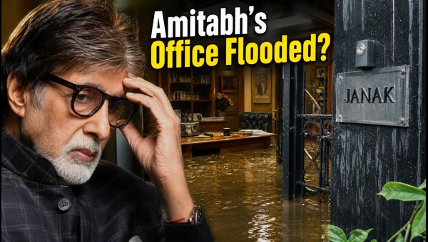 Amitabh Bachchan s Office Janak Flooded Viral Video Shows Submerged Entrance in Mumbai Rains 2024