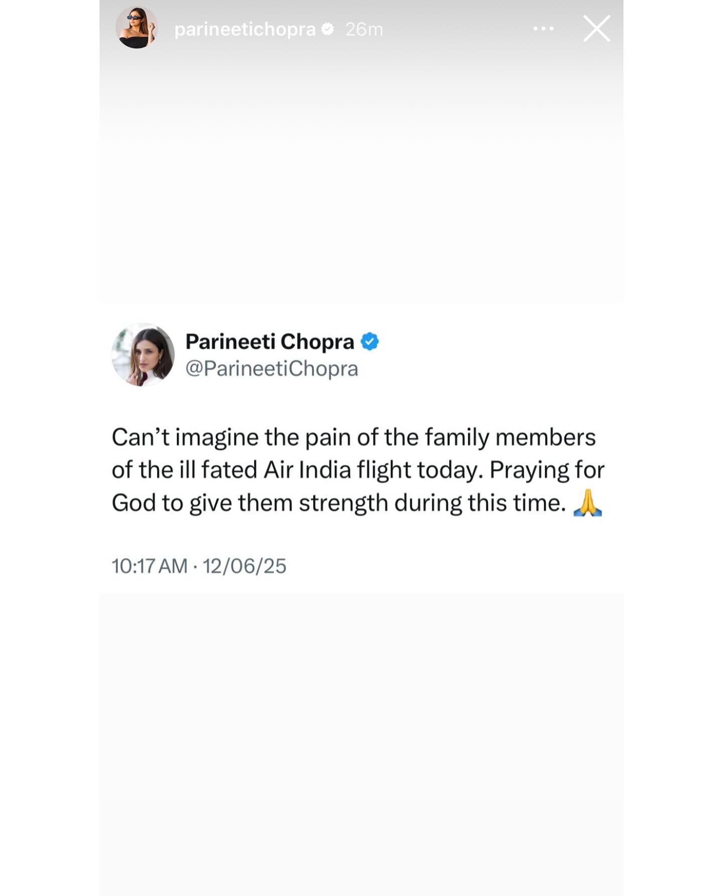 Parineeti Chopra Praised For Families